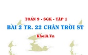 Bài 2 trang 22 Toán 9 Chân trời sáng tạo Tập 1